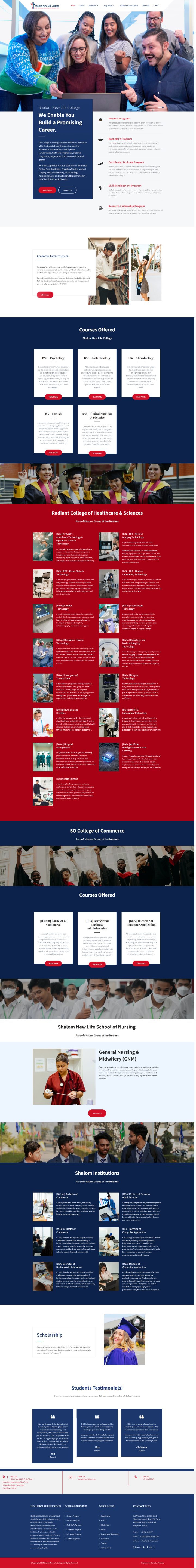 SNL College website
