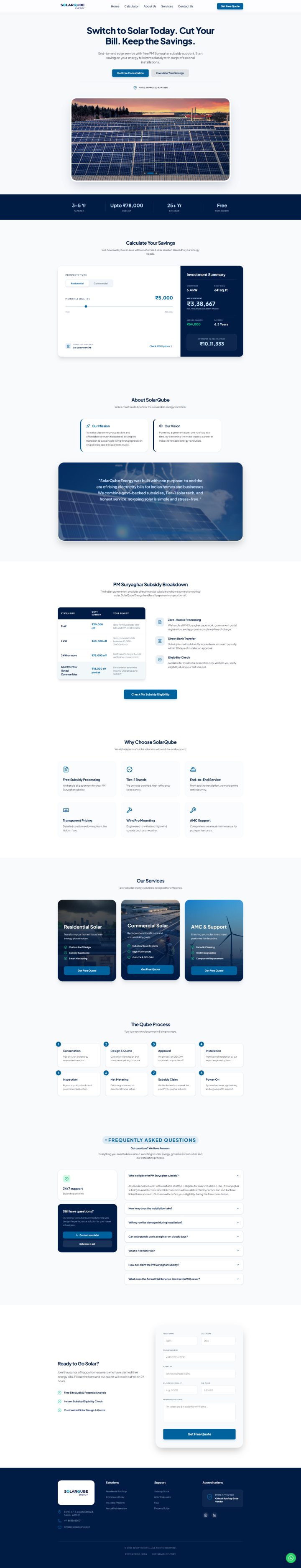 SolarQube Energy website