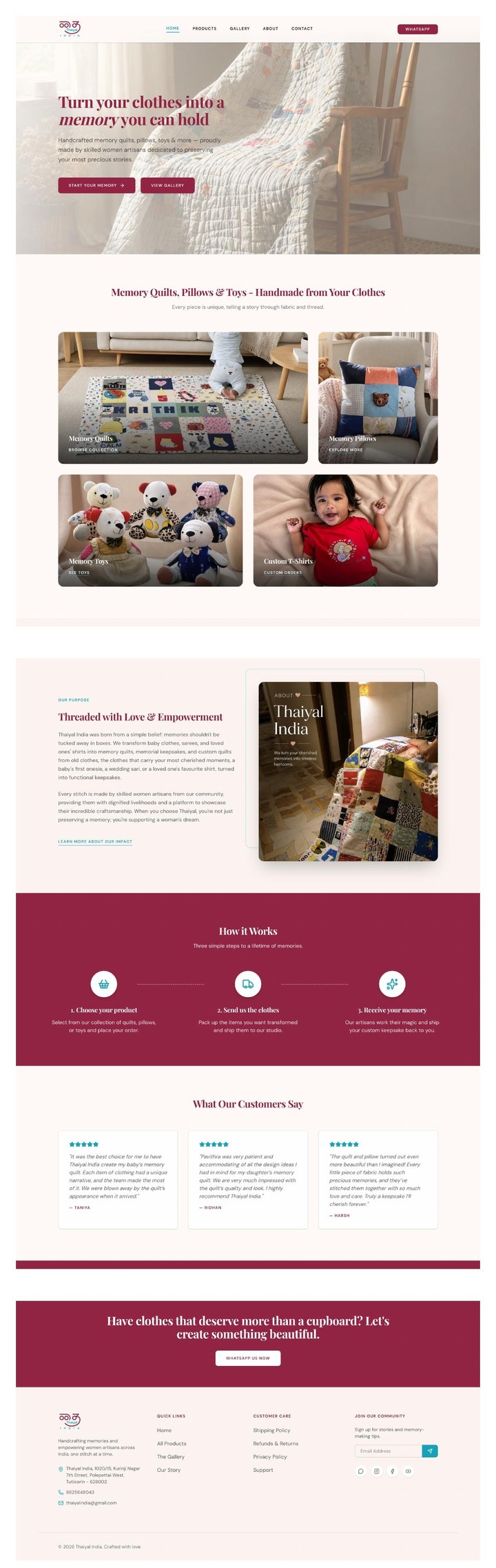 Thaiyal India website